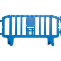 Movit Barricade, Interlocking, 78" L x 39" H, Blue Equipex