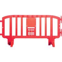 Movit Barricade, Interlocking, 78" L x 39" H, Red Equipex