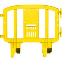 Minit Barricade, Interlocking, 49" L x 39" H, Yellow Equipex