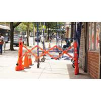 Multi-Gate Barricade, 43" H x 90" L, Orange Equipex