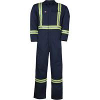 Combinaison non doubl&eacute;e Westex UltraSoft, Taille Grand (grande taille), Bleu marine, 12,4 cal/cm2 Equipex