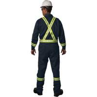 Combinaison non doubl&eacute;e Westex UltraSoft, Taille Grand (grande taille), Bleu marine, 12,4 cal/cm2 Equipex