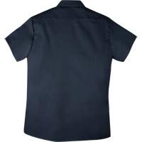 Chemise de travail &agrave; manches courtes en tissu crois&eacute;, Hommes, 4T-Grand, Bleu marine Equipex