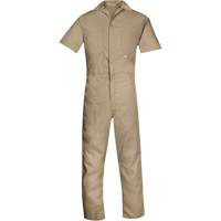 Short-Sleeved Coveralls, Men's, Tan, Size 4X-Large Equipex