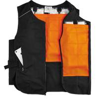 Veste de refroidissement &agrave; changement de phase l&eacute;g&egrave;re avec sachets 6260 Chill-Its, Petit/Moyen, Noir Equipex