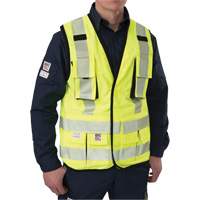 Veste antid&eacute;chirure pour arpenteur, Jaune lime haute visibilit&eacute;, Petit, Polyester Equipex