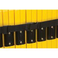 Portable Mobile Barrier, 40" H x 13' L, Yellow Equipex