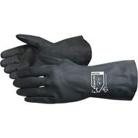 Chemstop Lined Chemical-Resistant Gloves, Size 7, 12" L, Neoprene, Flock-Lined Inner Lining, 30-mil Equipex