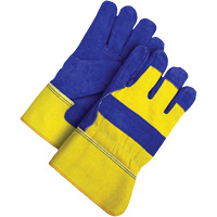 Gants d'ajusteur, Grand, Paume en Cuir de vache refendu, Doublure en Peluche d'acrylique Equipex