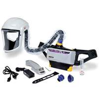 Versaflo Powered Air Purifying Respirator Painter's Kit, Headcover & Faceshield, Lithium-Ion Battery Equipex