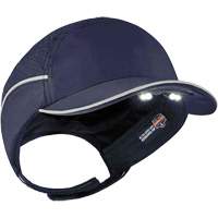 Skullerz&reg; 8965 Lightweight Bump Cap Hat with LED Lighting, Navy Blue Equipex