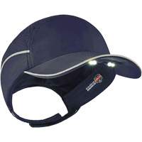 Skullerz&reg; 8965 Lightweight Bump Cap Hat with LED Lighting, Navy Blue Equipex