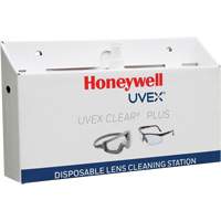 Uvex&reg; Clear&reg; Plus Disposable Lens Cleaning Station, Cardboard, 16" L x 3.19" D x 9.25" H Equipex