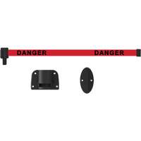 Syst&egrave;me de montage mural pour barri&egrave;re PLUS, Plastique, Fixation par vis, 15', Ruban Rouge Equipex