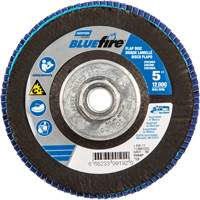 BlueFire&reg; Flap Disc, 5" x 5/8"-11, Type 29, 80 Grit, Zirconia Alumina Equipex