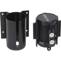 Barri&egrave;re &agrave; fixation murale avec ruban magn&eacute;tique, Acier, Fixation par vis, 7', Ruban Noir Equipex