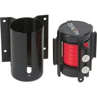 Barri&egrave;re &agrave; fixation murale avec ruban magn&eacute;tique, Acier, Fixation par vis, 7', Ruban Rouge Equipex