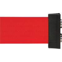Barri&egrave;re &agrave; fixation murale avec ruban magn&eacute;tique, Acier, Fixation par vis, 7', Ruban Rouge Equipex
