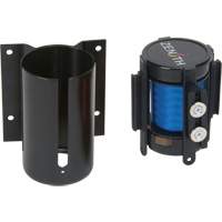 Barri&egrave;re &agrave; fixation murale avec ruban magn&eacute;tique, Acier, Fixation par vis, 7', Ruban Bleu Equipex