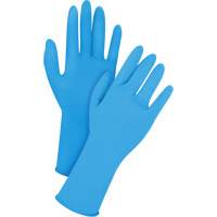 Gants jetables en latex, T-Grand, Latex, 14 mils, Sans poudre, Bleu Equipex