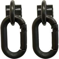 Jeu d'anneaux magn&eacute;tiques et de mousquetons pour chaîne de s&eacute;curit&eacute;, Noir Equipex
