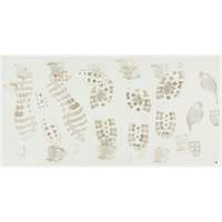 Ensemble de cadre et tapis pelables de salle blanche, &eacute;paisseur 1,57 mils, 18" la, 3' lo x Blanc Equipex