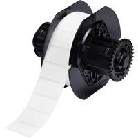 B33 Polyamide Coated Cloth Labels, Nylon, 1.5" L x 0.75" H, White Equipex