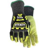 Stealth Dog Fight Impact & Cut Resistant Gloves, Small, Glass Fibre/HPPE/Nylon/Spandex Palm, Knit Wrist Cuff Equipex