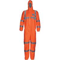 HV High Visibility Coveralls with Hood, Small, Orange, Tyvek&reg; 500 Equipex