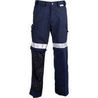 All-Season High Visibility Ventilated Pants, Poly-Cotton, 26, Navy Blue Equipex