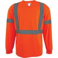 Chemise de s&eacute;curit&eacute; &agrave; manches longues, Polyester, 2T-Grand, Orange haute visibilit&eacute; Equipex