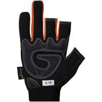 Clutch Gear&reg; Open-Finger Framers Gloves, Synthetic Palm, Size Small Equipex