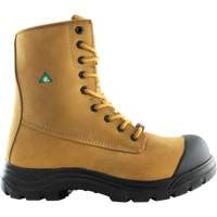Storm Work Boots, Leather, Steel Toe, Size 8-1/2, Impermeable Equipex