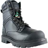 Boomerang Work Boots, Leather, Steel Toe, Size 7, Impermeable Equipex