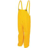 Classic Series Bib Rain Pants, Large, Polyester/PVC, Yellow Equipex