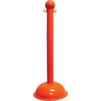 Poteau pour service intense, Hauteur de 40", Orange Equipex