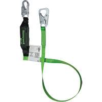Miller&reg; BackBiter&reg; Tie-Back Lanyard, 6', Locking Snap Hook Center, Locking Snap Hook Leg Ends, Nylon/Polyester Equipex