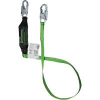 Miller&reg; HP Shock-Absorbing Lanyard, 6', Locking Snap Hook Center, Locking Snap Hook Leg Ends, Polyester Equipex