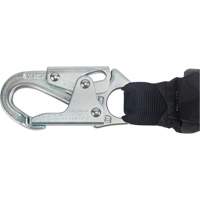 Miller&reg; HP Shock-Absorbing Lanyard, 4', Locking Rebar Hook Center, Locking Snap Hook Leg Ends, Polyester Equipex
