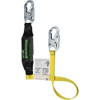 Miller&reg; HP Shock-Absorbing Lanyard, 4', Locking Snap Hook Center, Locking Snap Hook Leg Ends, Polyester Equipex