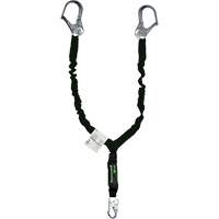 Miller&reg; Arc-Rated Shock-Absorbing Lanyard, 6', Locking Snap Hook Center, Locking Snap Hook Leg Ends, Kevlar&reg; Equipex