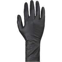 Gants jetables KeepKleen, Petit, Nitrile, 8 mils, Sans poudre, Noir Equipex