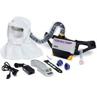 Versaflo Powered Air Purifying Respirator Easy Clean Kit, Loose Fitting Hood & Faceshield, Lithium-Ion Battery Equipex