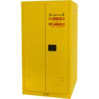 Flammable Storage Cabinet, 60 gal., 2 Door, 34" W x 65" H x 34" D Equipex
