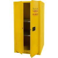 Flammable Storage Cabinet, 60 gal., 2 Door, 34" W x 65" H x 34" D Equipex