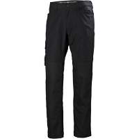Pantalons d'entretien Oxford, Poly-coton, Noir, Taille 30, Entrejambe 30 Equipex