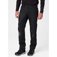 Pantalons d'entretien Oxford, Poly-coton, Noir, Taille 30, Entrejambe 30 Equipex