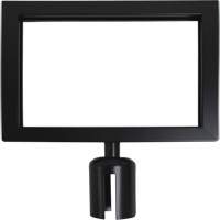 Sign Frame for Crowd Control Post, Black Equipex