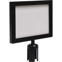Sign Frame for Crowd Control Post, Black Equipex