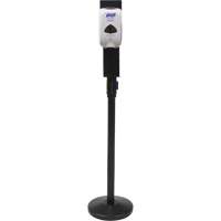 Porte-distributeur pour poteaux de barri&egrave;re pour le contr&ocirc;le des foules, Noir Equipex